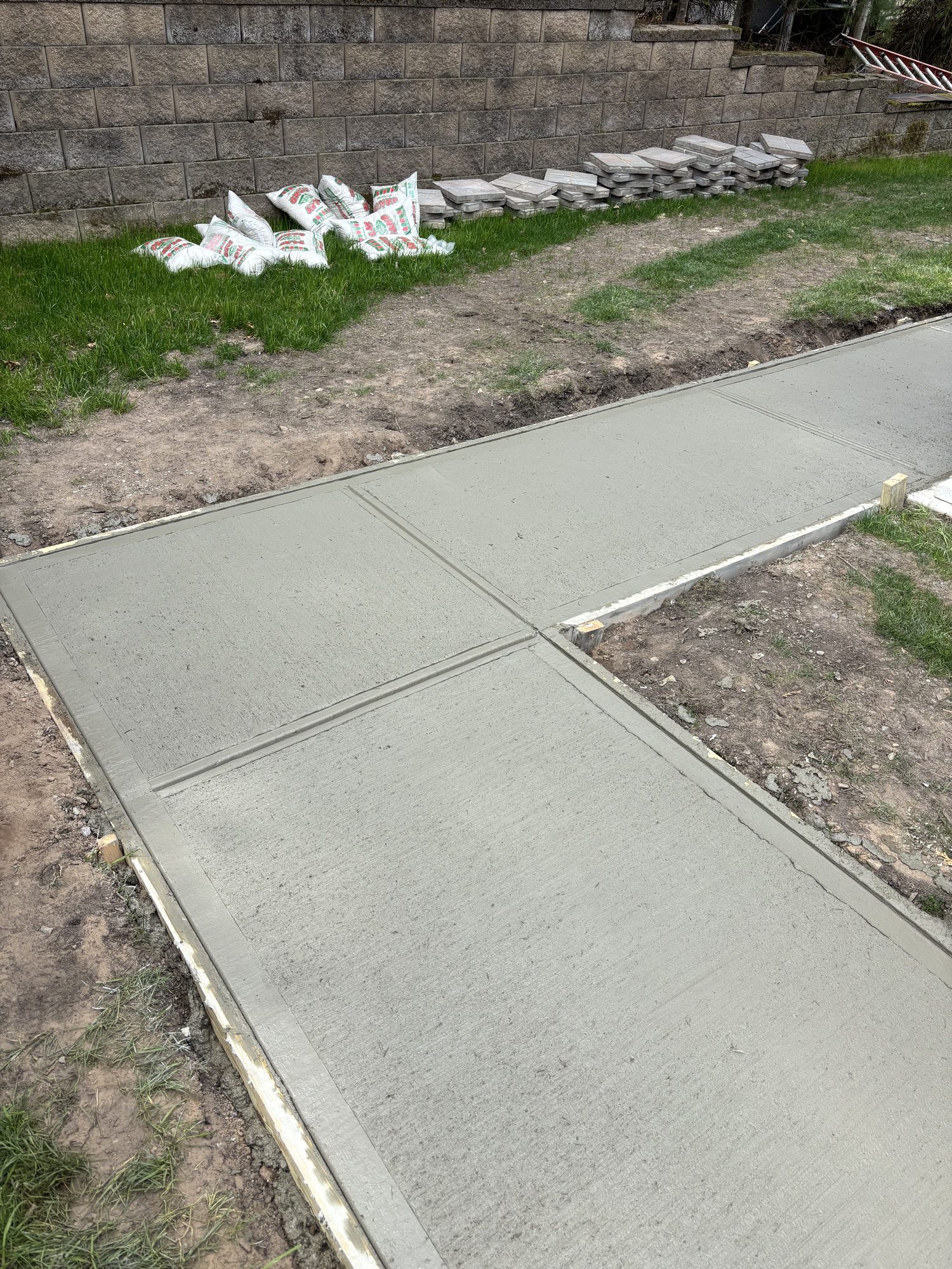 Broomed concrete sidewalk — Sullivan County, NY
