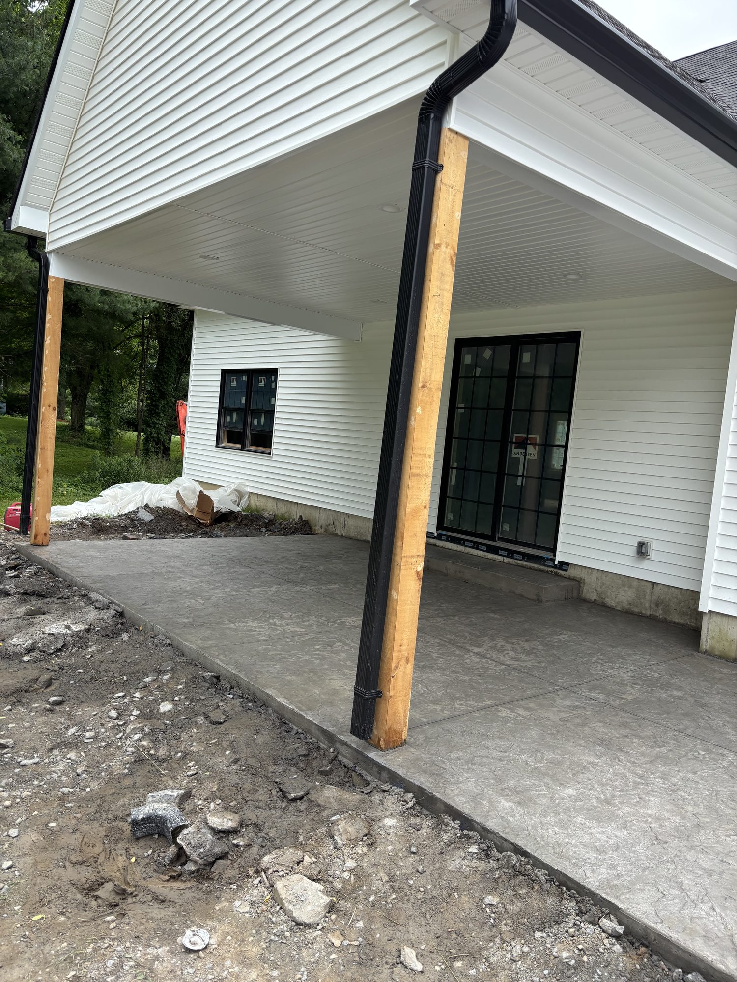 Stamped concrete patio — Orange County, NY