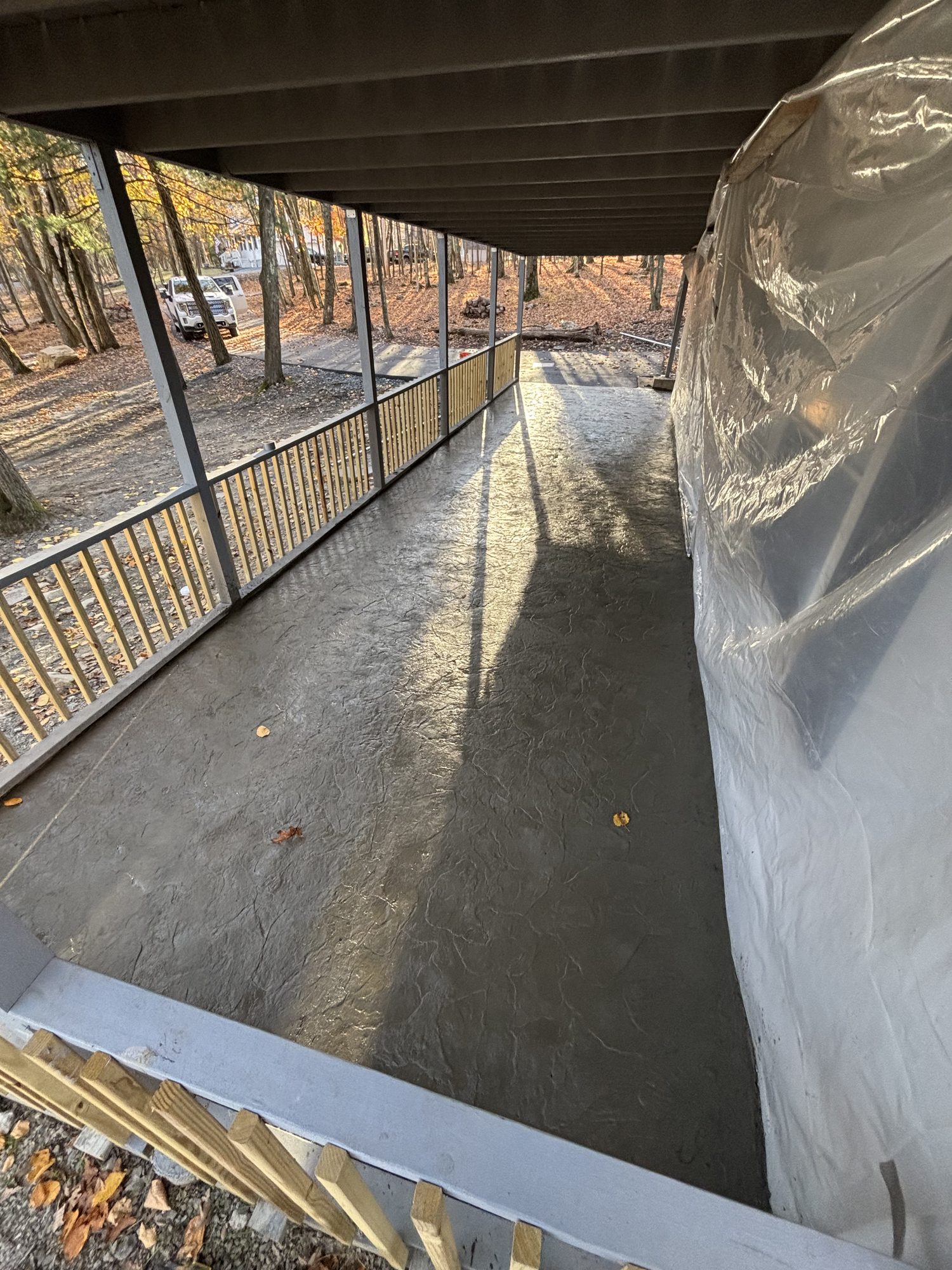 Stamped concrete patio — Hudson Valley, NY